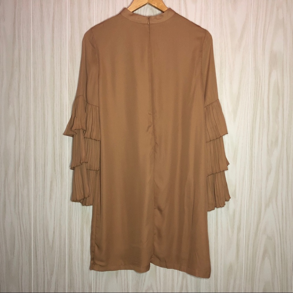 INA Ruffle Sleeve Solid Shift Dress - Picture 3 of 3